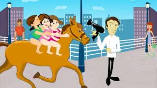 Lakdi ki Kathi Kathi Pe Ghoda Masoom Children s Popular Animated Film Songs [upl. by Eilama]