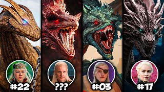 All 31 Dragons amp Their Riders in HOUSE OF THE DRAGON Explained  Game of Thrones Entire Lore [upl. by Drwde]