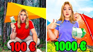 Une Tente à 100€ VS Tente à 1000€ Budget Challenge [upl. by Susana]