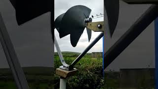 Archimedes wind turbine Part 2 homemade windturbine diy motor [upl. by Lissak]