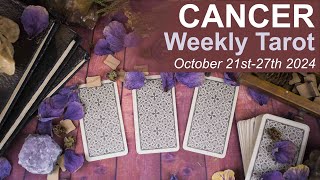 CANCER WEEKLY TAROT READING quotA SECRET PLAN IS COMING TOGETHERquot October 21st  27th 2024 weeklytarot [upl. by Susan]