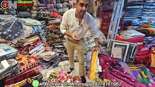 Comforter आधे रेट में 💥 Retail blanket kambal comforter market in delhi chandni chowk India [upl. by Avi]