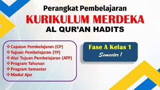 DOWNLOAD CP TP ATP MODUL AJAR AL QURAN HADITS FASE A KELAS 1 SEMESTER 1 [upl. by Everest]