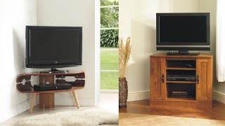 Unique Small Corner Tv Stand For Comfort View [upl. by Egdirdle]