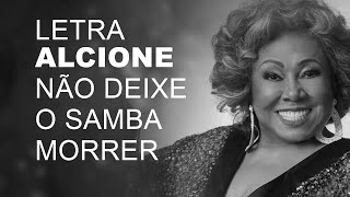 Alcione Não Deixe o Samba Morrer LETRA I LYRIC [upl. by Ardnic]