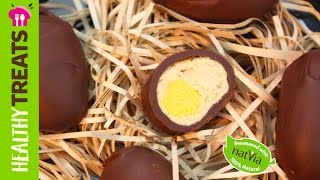 Vegan Chocolate Easter Eggs  Natvias Healthy Treats [upl. by Mayrim774]