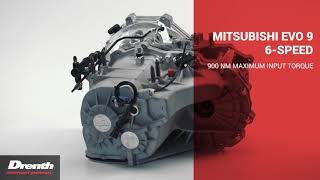 Drenth Gearboxes MITSUBISHI EVO 9 6 SPEED [upl. by Hurlbut331]