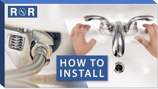 Bathroom Faucet Installation 2 Handle Centerset [upl. by Zsa Zsa]