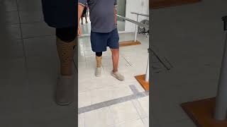 Transtibial amputee gait shorts artificiallimb artificiallimbcenter prostheticlimb [upl. by Nayd]