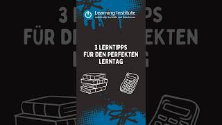 Lerntipps vom Learning Institute für den perfekten Lerntag [upl. by Drusus]