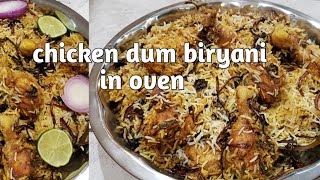 chicken dum biryani in oven  perfect chicken dum biryani in telugu  Hyderabad chicken biryani [upl. by Nilac]