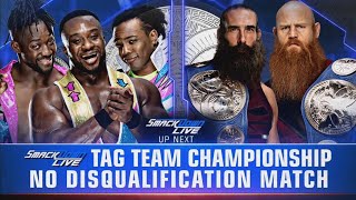 FULL MATCH Smack Down Tag Team Championship No Disqualification Match 22  WWE SmackDown 82118 [upl. by Llewoh]