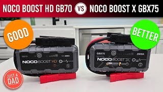 NOCO Boost HD GB70 2000A vs NOCO Boost X GBX75 2500A COMPARISON [upl. by Schaaff]