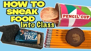 5 Easy Ways To Sneak Food and Candy Into Class Without Getting Caught SCHOOL LIFE HACKS  Nextraker [upl. by Tonjes]