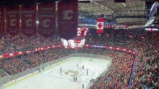 Calgary Flames Goal Horn Live calgaryflames scotiabanksaddledome goflamesgo [upl. by Olnton]