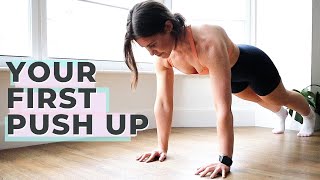 How To Get Your First Push Up  Beginner Calisthenics and Motivation  Lucy Lismore Fitness [upl. by Joellyn]