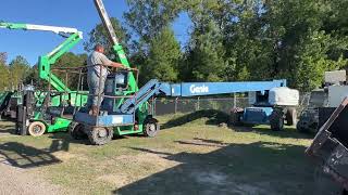 2000 GENIE S852WD TELESCOPIC BOOM LIFT123507 [upl. by Tohcnarf865]