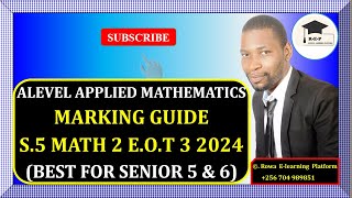 020  S5 MATH 2 EOT 3 EXAM 2024  GHS  MARKING GUIDE  FOR SENIOR 5 amp 6 [upl. by Sitrik163]