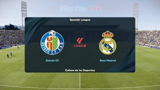 Getafe vs Real Madrid  Full Match  eFootball PES Gameplay [upl. by Lunette]