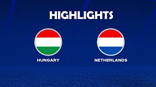 Hungary Vs Netherlands Match  HIGHLIGHTS  UEFA National League [upl. by Sivrad486]