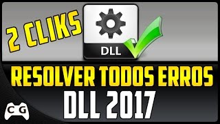 Como Resolver Todos Erros de DLL 0xc000007b MSVCP120dll MSVCR110dll  2 Cliques Muito Fácil [upl. by Ragg]