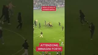 UdineseNapoli scontro tra tifosi in campo [upl. by Syhr]