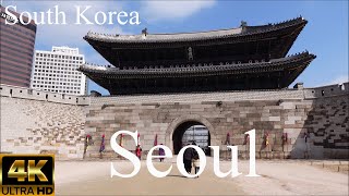 Exploring Seoul South Korea  Namdaemun gate Seoullo 7017 Culture Station Seoul 284 I 2024 I 4K [upl. by Nemsaj]