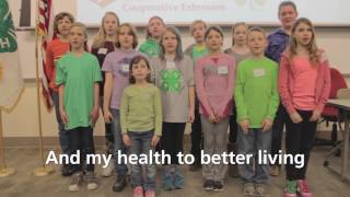 The 4H Pledge Motto and Slogan [upl. by Lacee655]