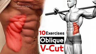 Best 10 Obliques Workout Get V Cut Abs Fast [upl. by Enidualc]