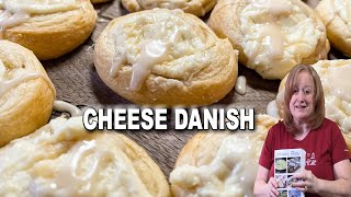 Easy Breakfast CHEESE DANISH Crescent Roll Dough Recipe Catherines Plates [upl. by Dana]