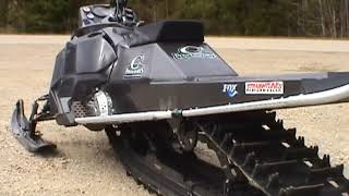 Carbon Fiber Snowmobile  SkiDoo 800 Turbo  Most extreme mod sled ever in 2009 [upl. by Kela]