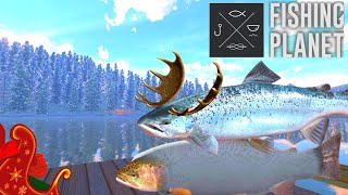 Trophy Furry Salmon  Antlered Salmon  Christmas Event 2023  Fishing Planet [upl. by Thorr405]