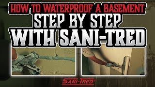 How To Waterproof A Basement Step By Step With SaniTred [upl. by Cogen]