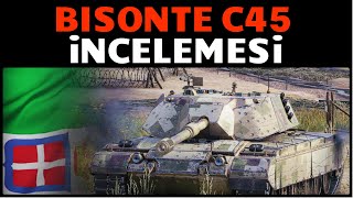 WoT  Bisonte C45 İncelemesi  İtalyan Ağır Tankı [upl. by Ynafetse802]