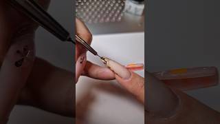 Leoparden Nägel 🐆✨️ nanonaiils nails leo design leopard gold art tutorial nailtech beauty [upl. by Guerin]