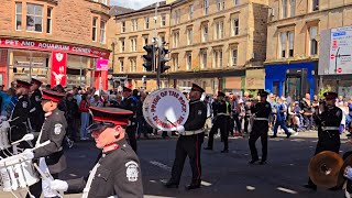 Pride of the Rock flute band  Glasgow Boyne Celebrations 6thJuly [upl. by Rebecka]