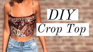 DIY  Crop Top with Shirred Back [upl. by Vivyanne759]