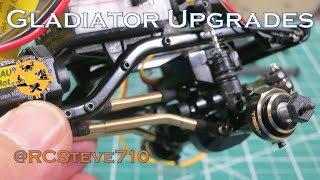 124 Scale Axial SCX24 Jeep Gladiator  Ep 7  Upgrades HC Links 4 Link Conversion amp New Servo [upl. by Craig348]