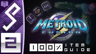 METROID FUSION  100 ITEMS  2  All Missiles Energy Tanks amp Power Bombs [upl. by Uyerta]