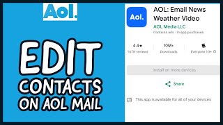 How to Edit Contact on AOL Mail Update your Contact on AOL Mail on Web Browser 2024 [upl. by Osborn]