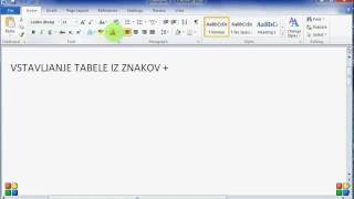 Vstavljanje tabele v Wordu [upl. by Inoue271]