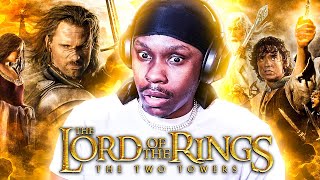 FIRST TIME WATCHING LORD OF THE RINGS THE TWO TOWERS [upl. by Cirtemed]