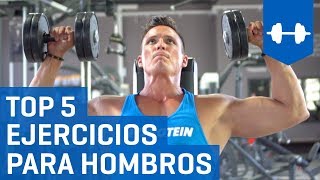 Top 5 Mejores Ejercicios Para Hombros con Mancuernas  Rutina para Deltoides [upl. by Talanta255]