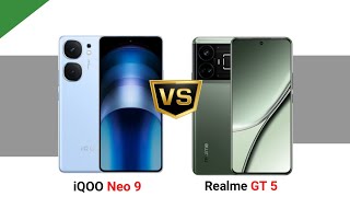 Vivo iQOO Neo 9 vs Realme GT 5 [upl. by Dimo]