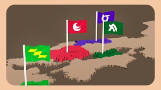 Japanese Prefecture Flags Animation [upl. by Inatsed19]