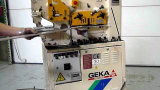 Geka Minicrop ironworker profilstahlshere ponsknip [upl. by Eenafit]