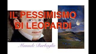 Il PESSIMISMO di Leopardi pessimismo storico cosmico eroico [upl. by Ahsad]