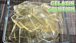 How To Make Gelatin Solution  Gelatin Solution  kozykitchen1 [upl. by Vanni]