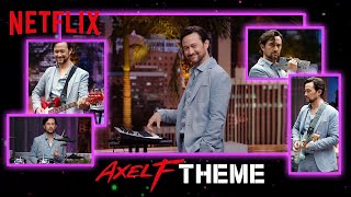 Joseph GordonLevitt’s Beverly Hills Cop Theme Remix  Beverly Hills Cop Axel F  Netflix [upl. by Reyam]