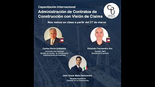 Curso internacional quotAdministración de Contratos de Construcción con Visión de Claimsquot [upl. by Merritt867]